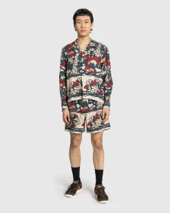 Bode Garden Lattice Long-Sleeve Shirt Ecru/Multi- Shirts