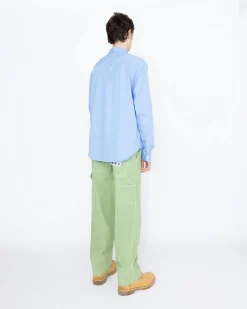 Highsnobiety HS05 Garment-Dyed Peach Long-Sleeve Shirt- Shirts