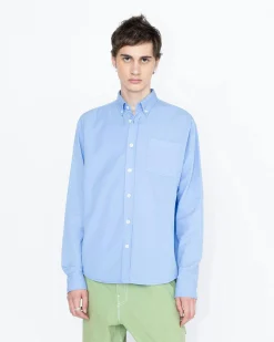 Highsnobiety HS05 Garment-Dyed Peach Long-Sleeve Shirt- Shirts