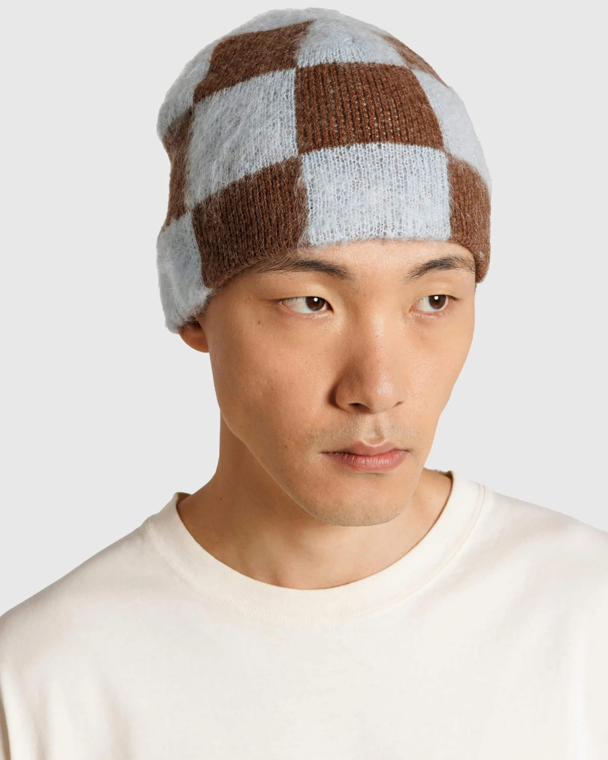 Stockholm Surfboard Club Gas Hat Blue Brown Check- Hats