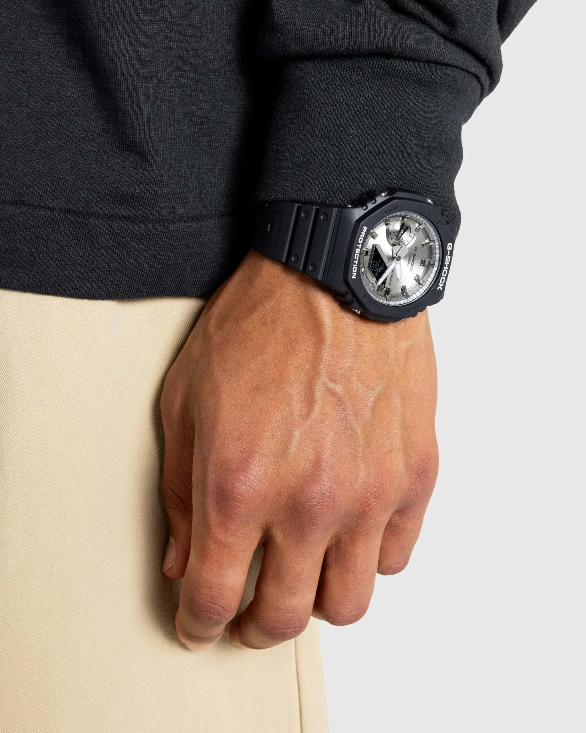 Casio G-Shock GA-2100SB-1AER Classic Silver Face- Watches