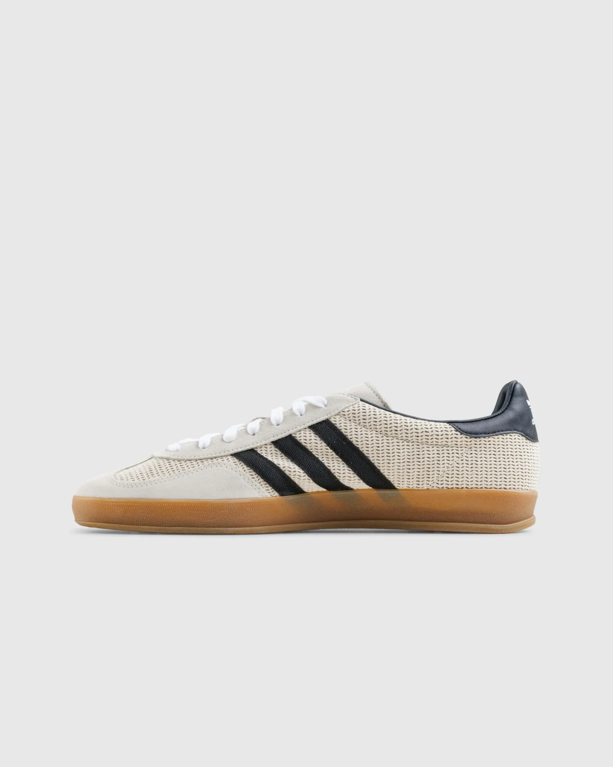 adidas Gazelle Indoor Aluminum/Black/Gum Beige- Sneakers