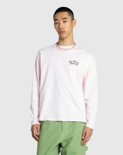 Sant Ambroeus Gelateria Long-Sleeve Light Pink- Tops