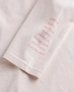 Sant Ambroeus Gelateria Long-Sleeve Light Pink- Tops