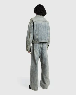 Entire Studios Gem Denim Jacket Surface Wave- Outerwear