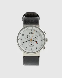 BRAUN Gents BN0035 Classic Chronograph Watch Leather Strap- Watches