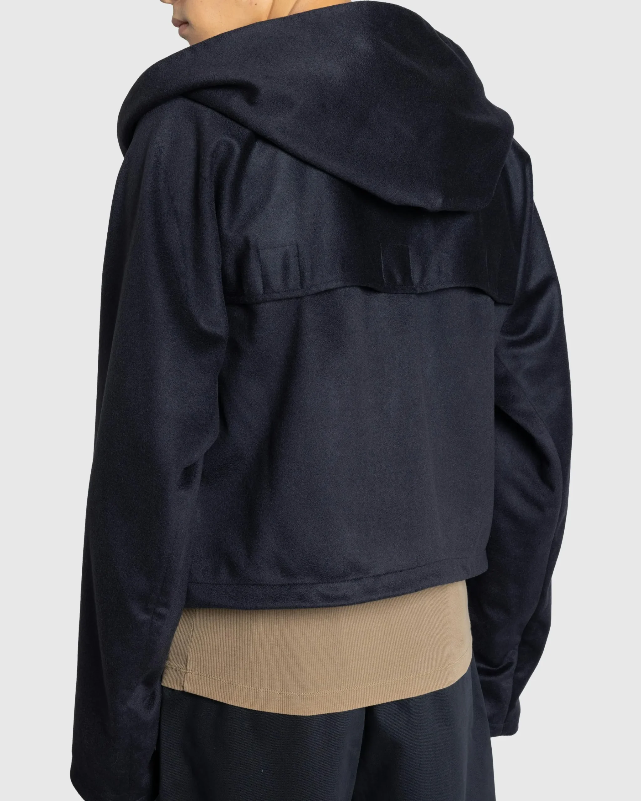 Meta Campania Collective George Cropped Cashmere Blouson Midnight Blue- Sweats
