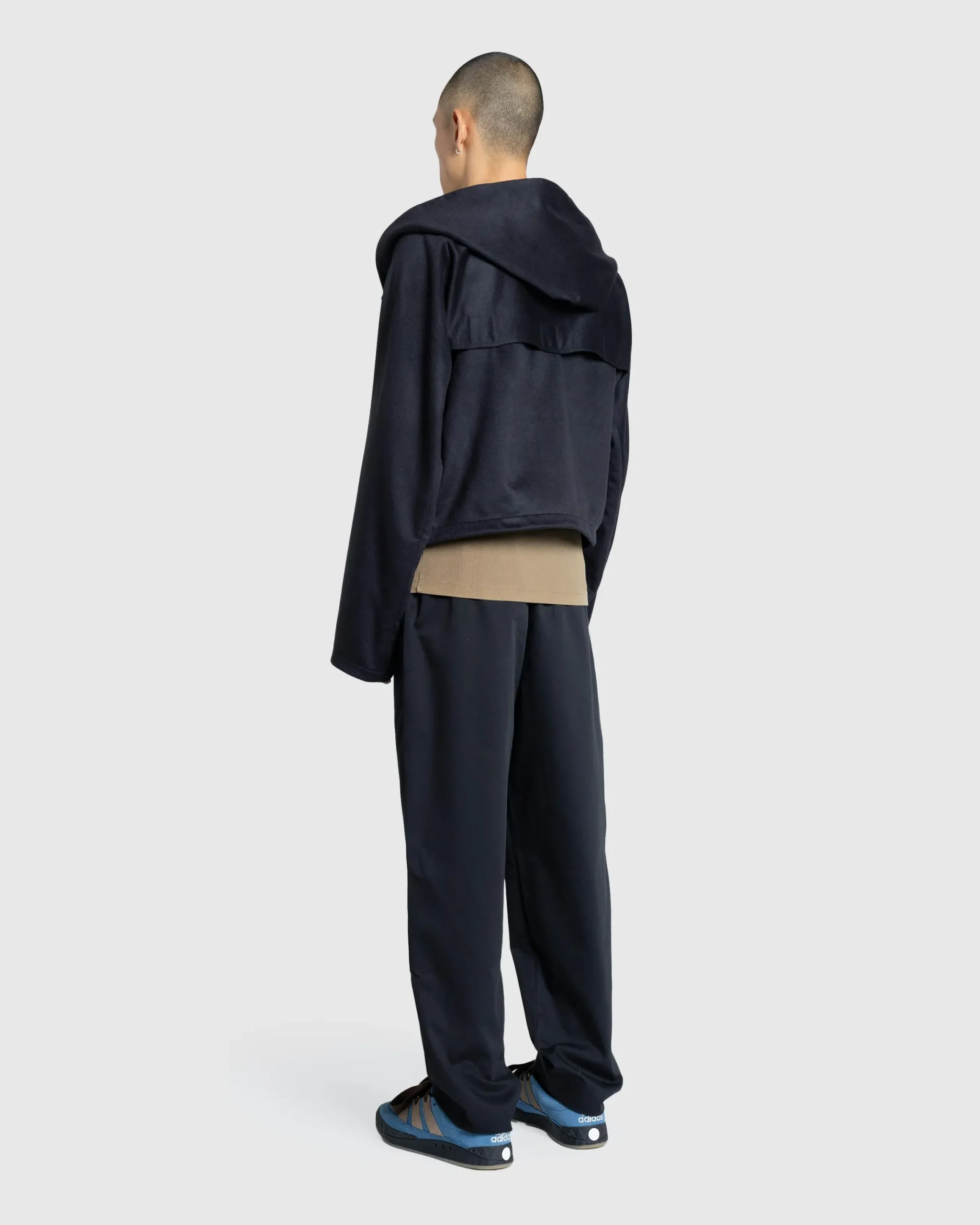 Meta Campania Collective George Cropped Cashmere Blouson Midnight Blue- Sweats