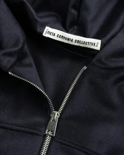 Meta Campania Collective George Cropped Cashmere Blouson Midnight Blue- Sweats