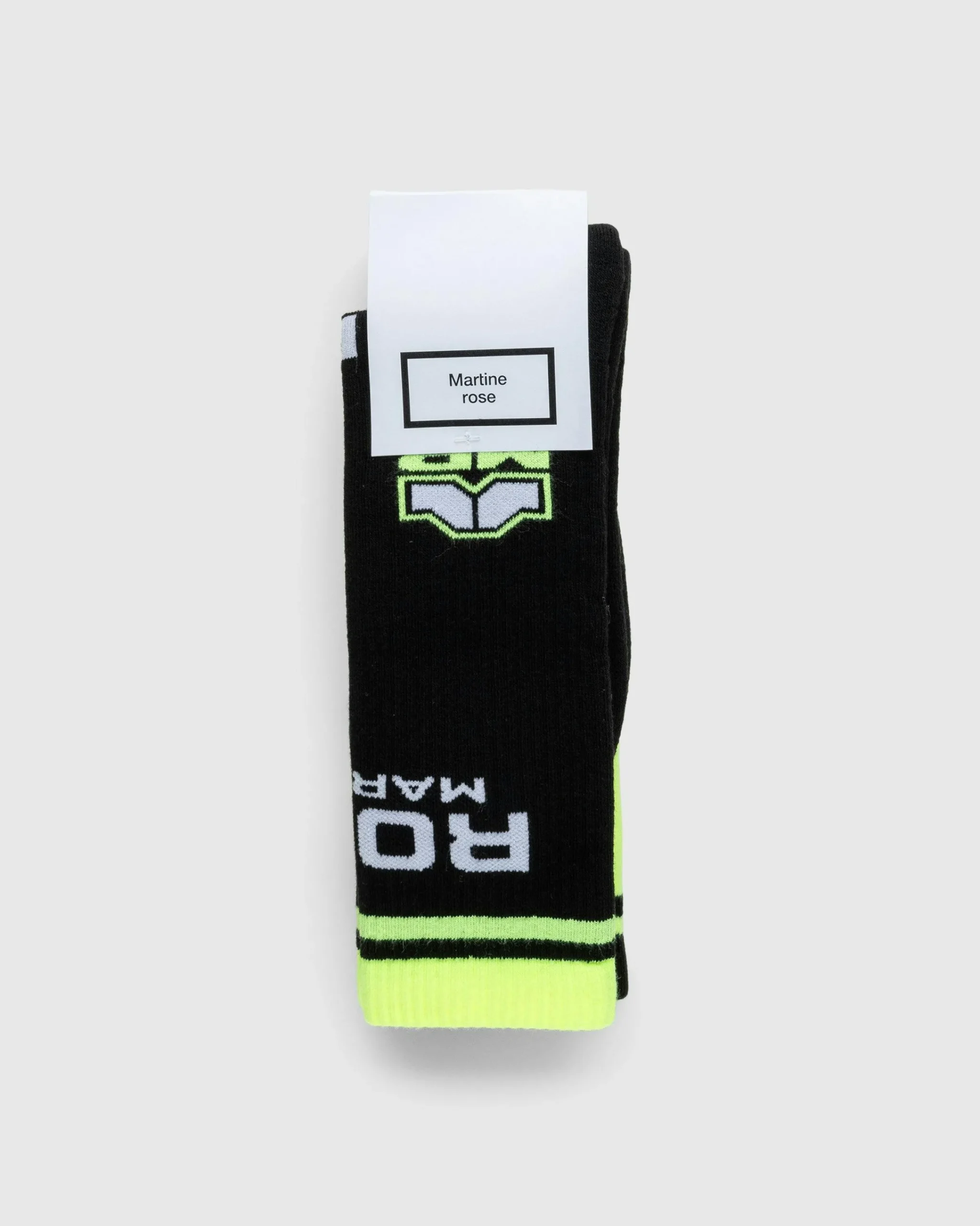 Martine Rose Graphic Socks Multipack Black/Fluro Yellow- Socks