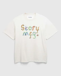 Story mfg. Grateful Tee SS Ecru Bugging- Tops