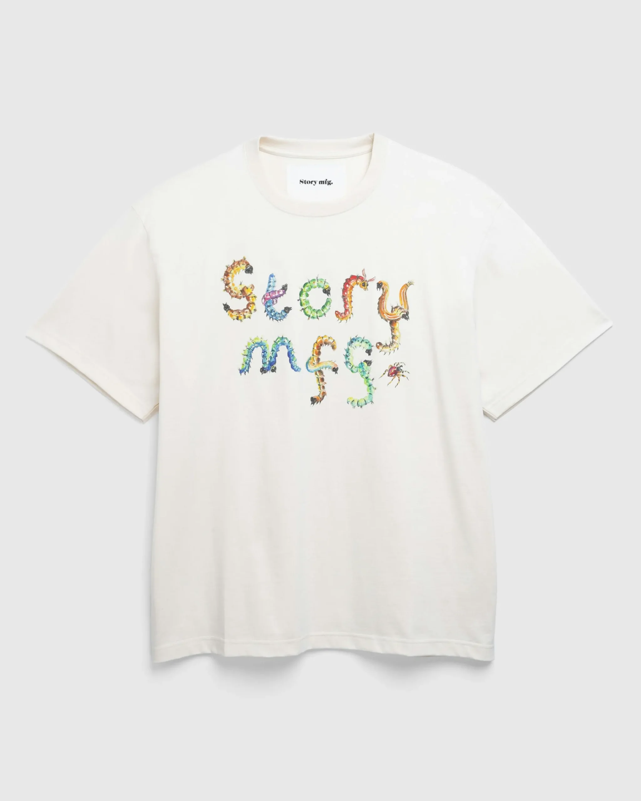 Story mfg. Grateful Tee SS Ecru Bugging- Tops