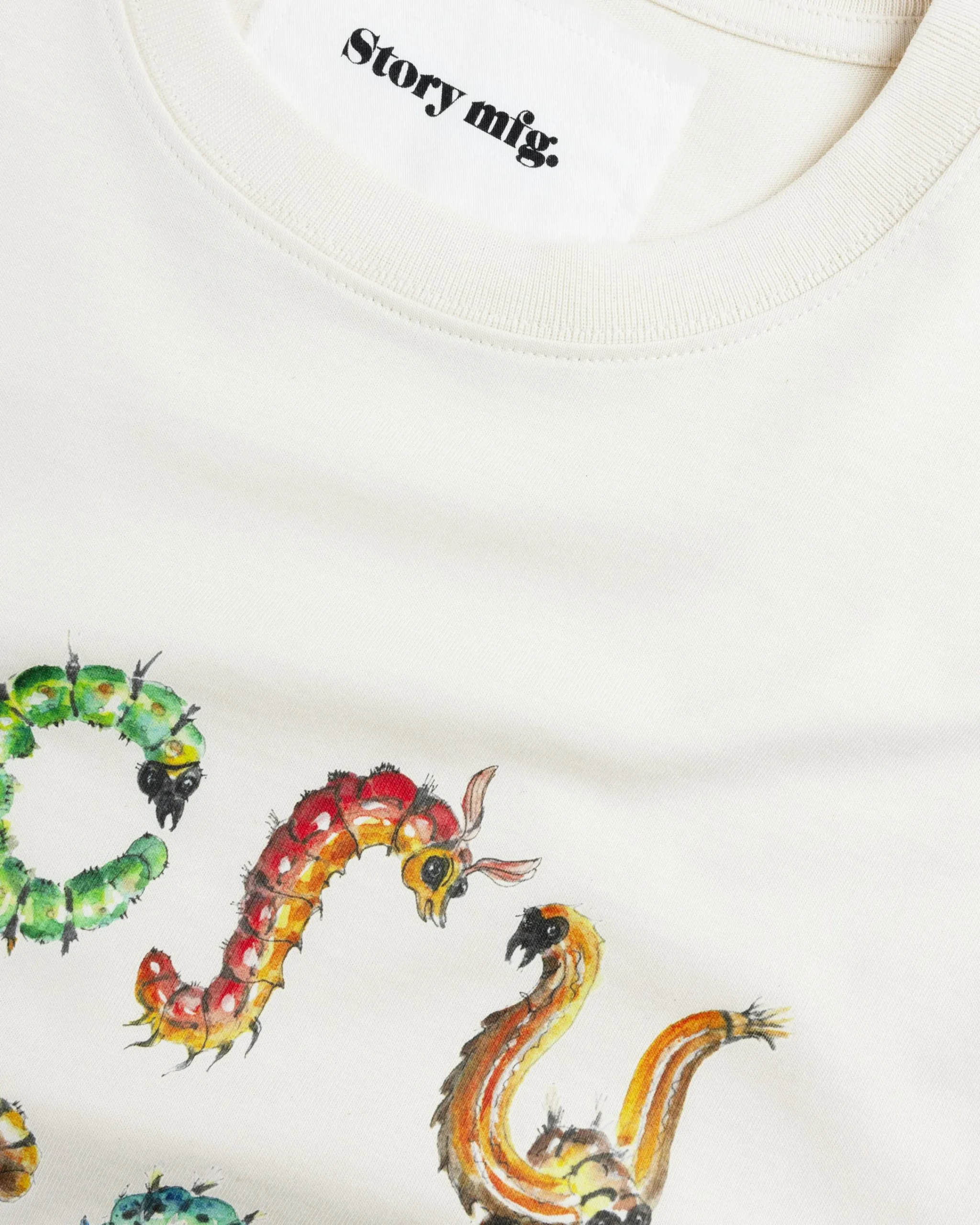 Story mfg. Grateful Tee SS Ecru Bugging- Tops