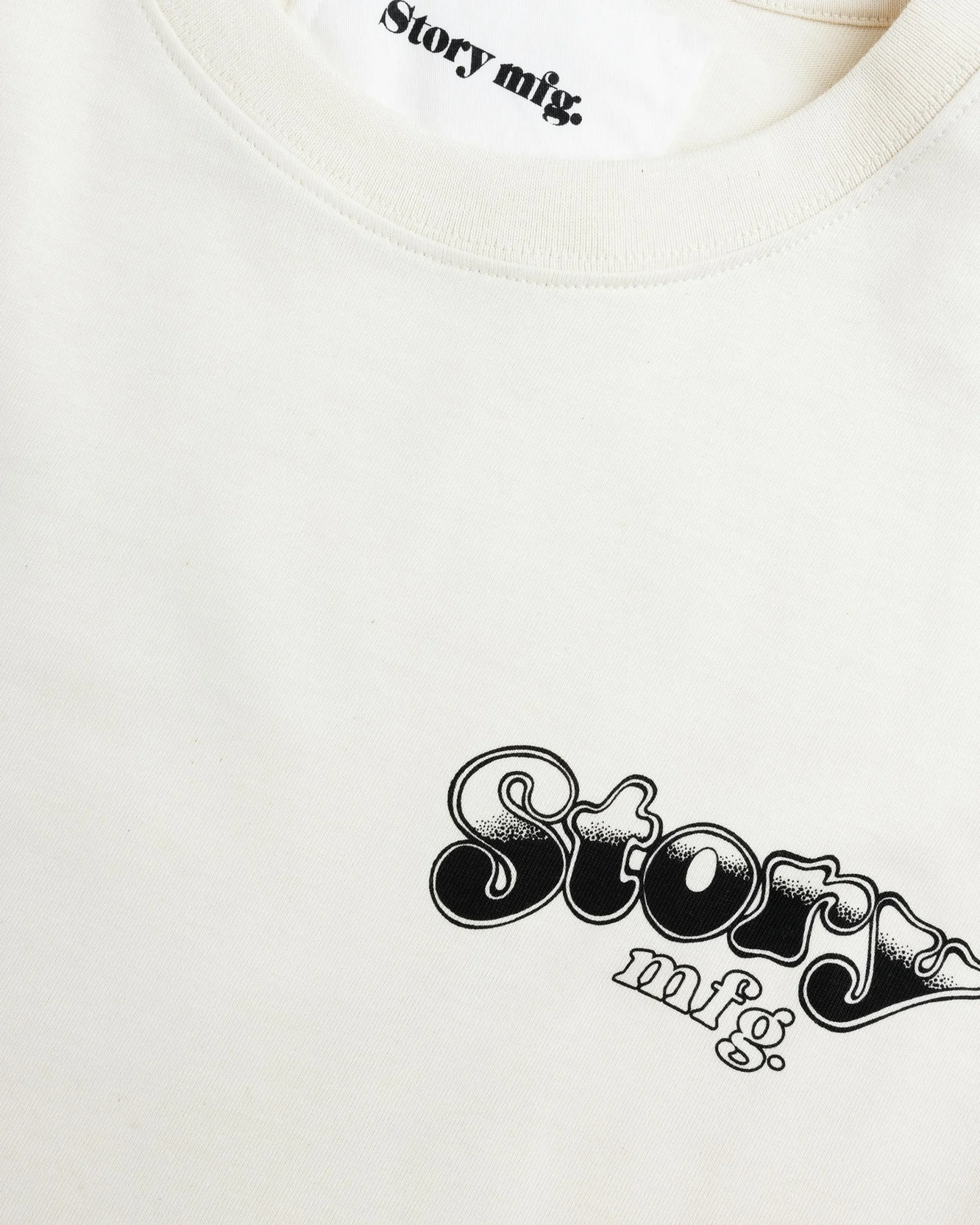 Story mfg. Grateful Tee SS Ecru Compost- Tops