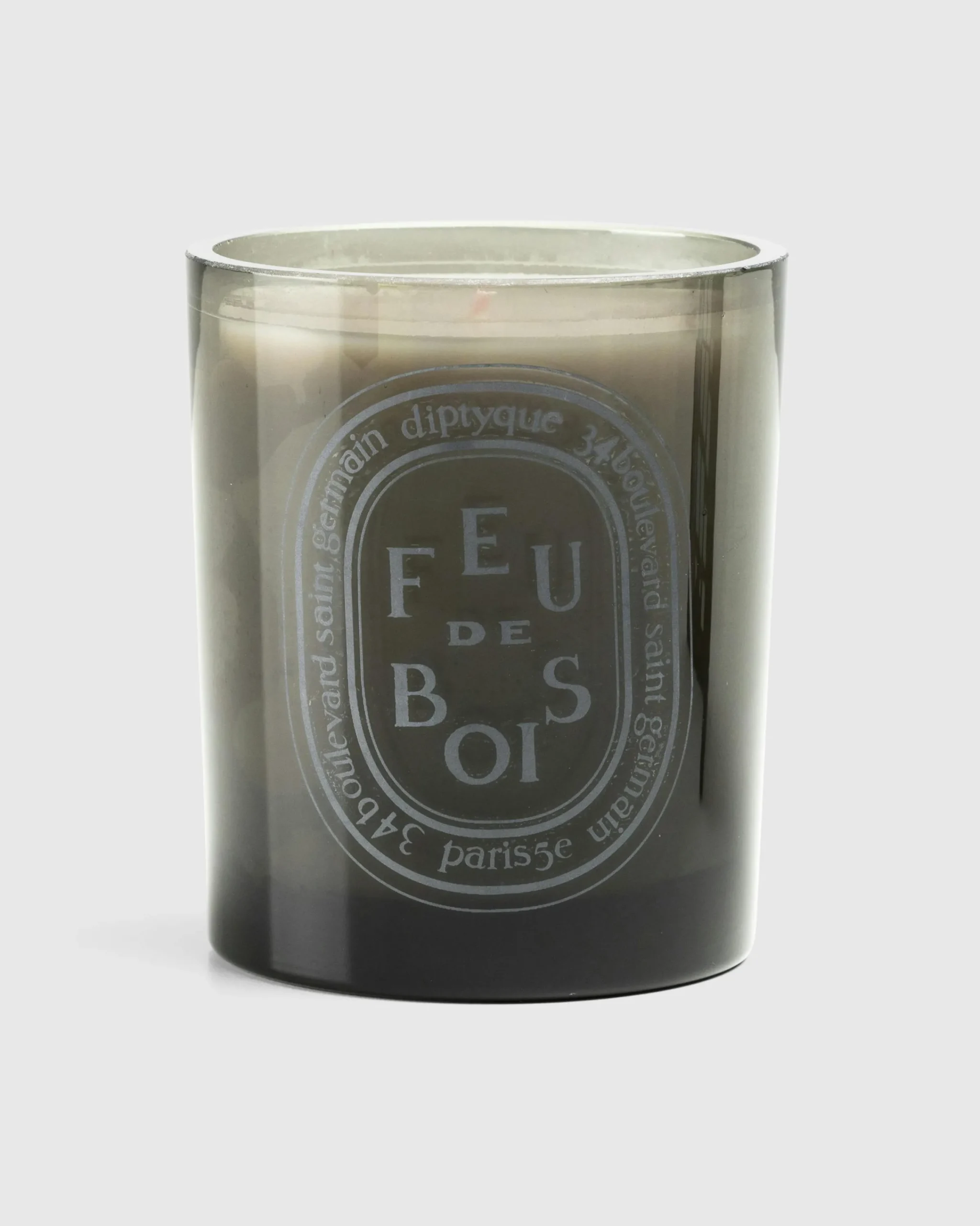 Diptyque Grey Candle Feu de Bois 300g- Candles & Fragrances