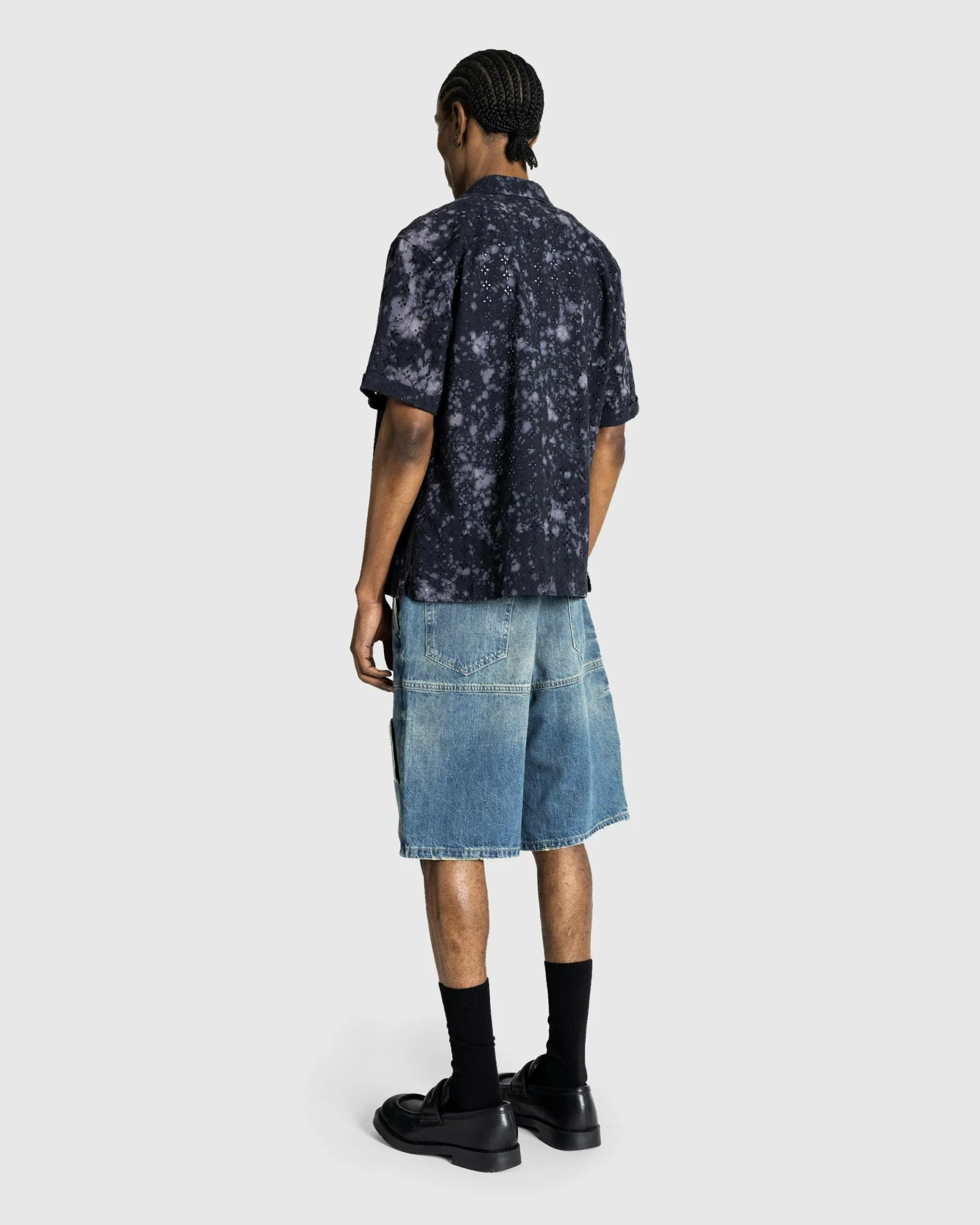Guess USA Gusa Camp Shirt Washed Out Black- Shirts