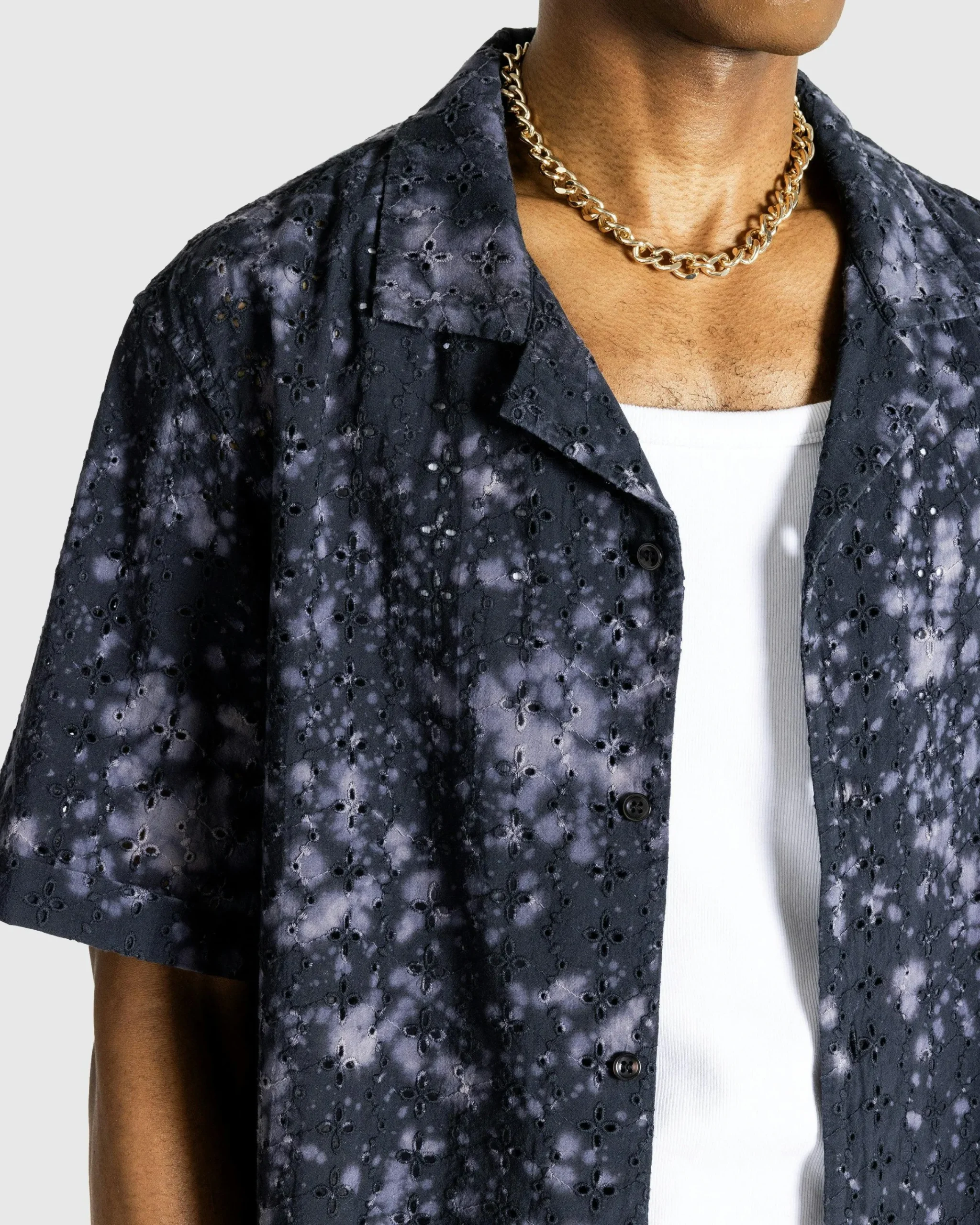 Guess USA Gusa Camp Shirt Washed Out Black- Shirts