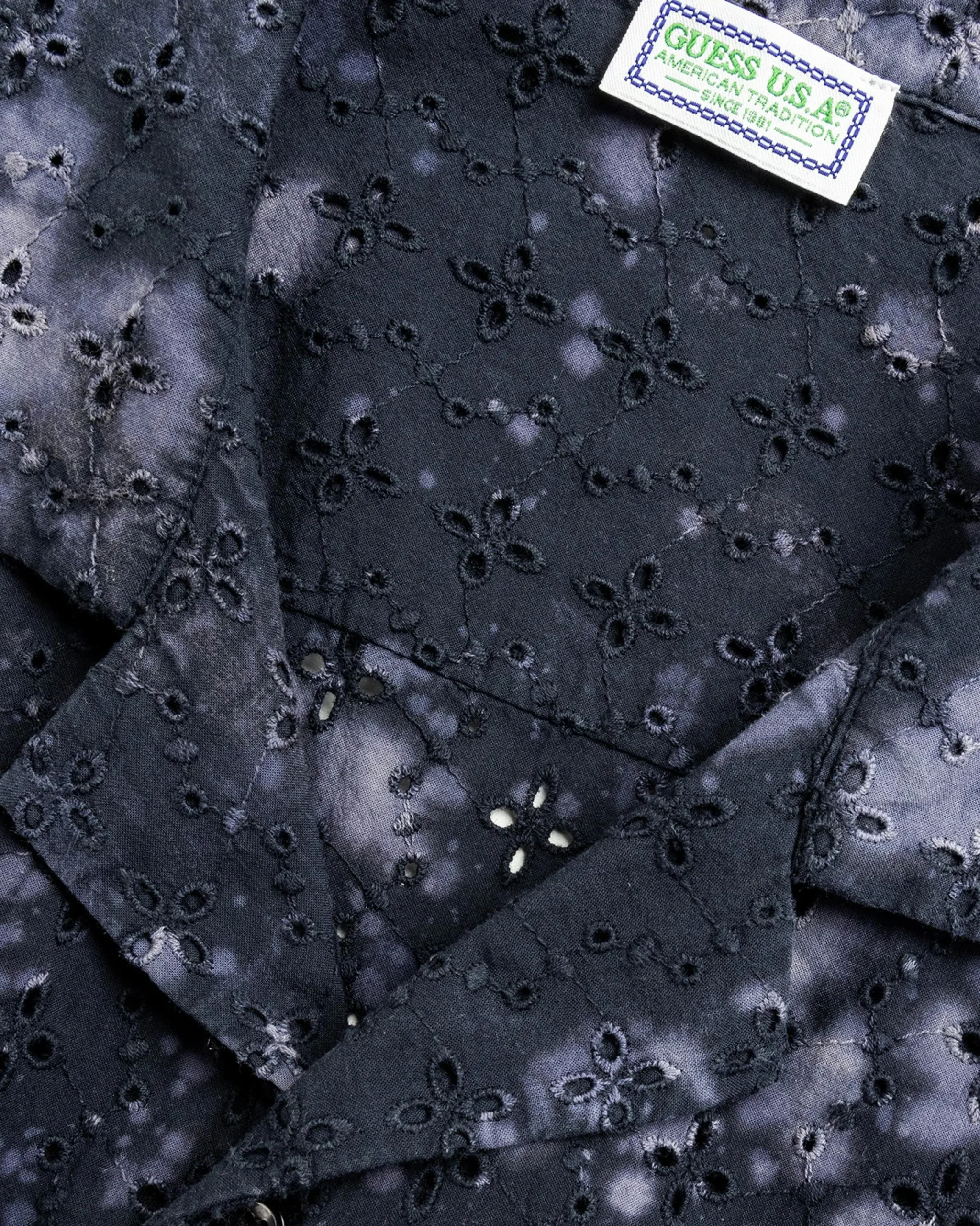 Guess USA Gusa Camp Shirt Washed Out Black- Shirts