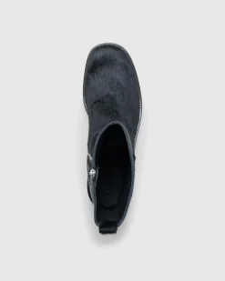 Acne Studios Hairy Leather Boots- Boots