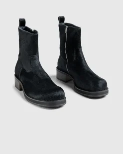 Acne Studios Hairy Leather Boots- Boots