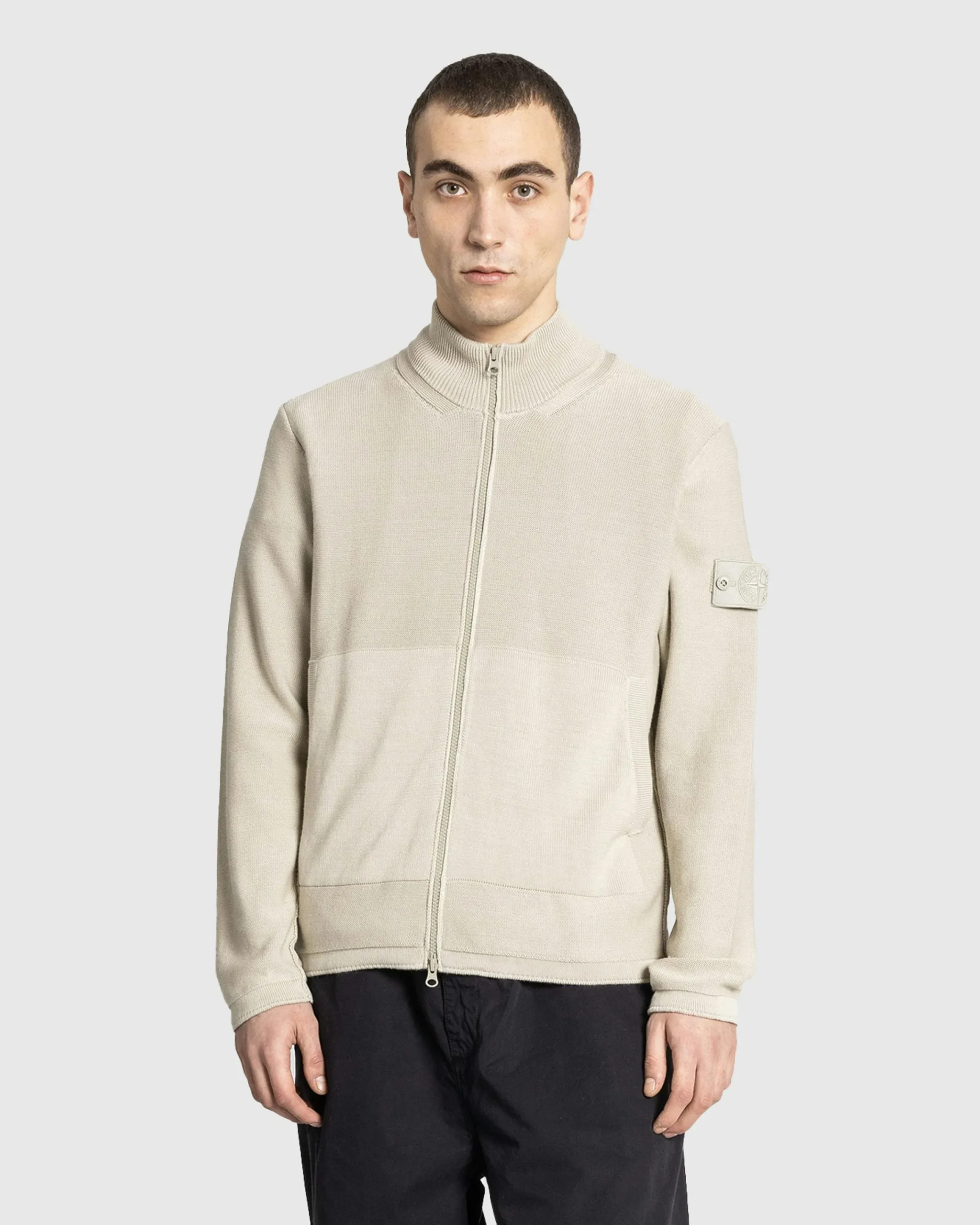 Stone Island Half-Zip Cardigan- Knitwear