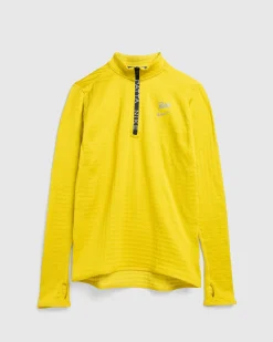 Nike Half-Zip Long-Sleeve Top Saffron Quartz- Tops