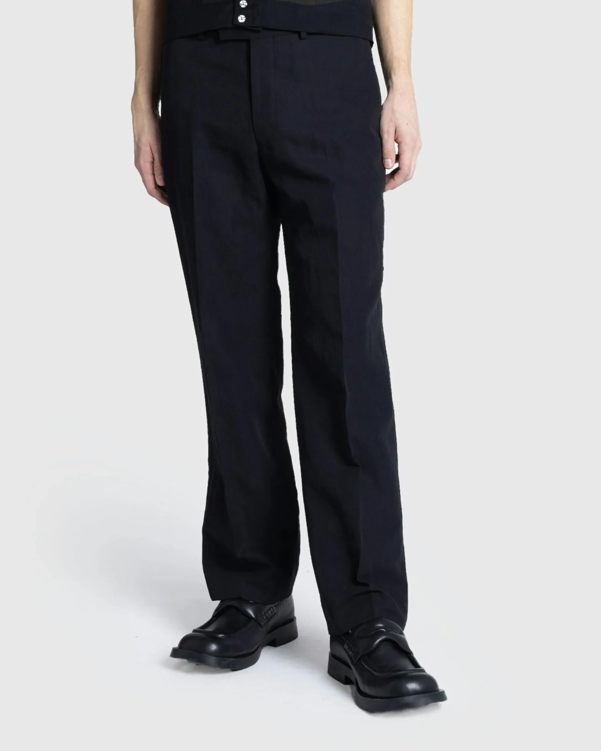 Auralee Hard Twist Finx Linen Chino Slacks- Pants