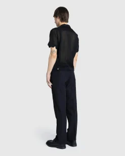 Auralee Hard Twist Finx Linen Chino Slacks- Pants