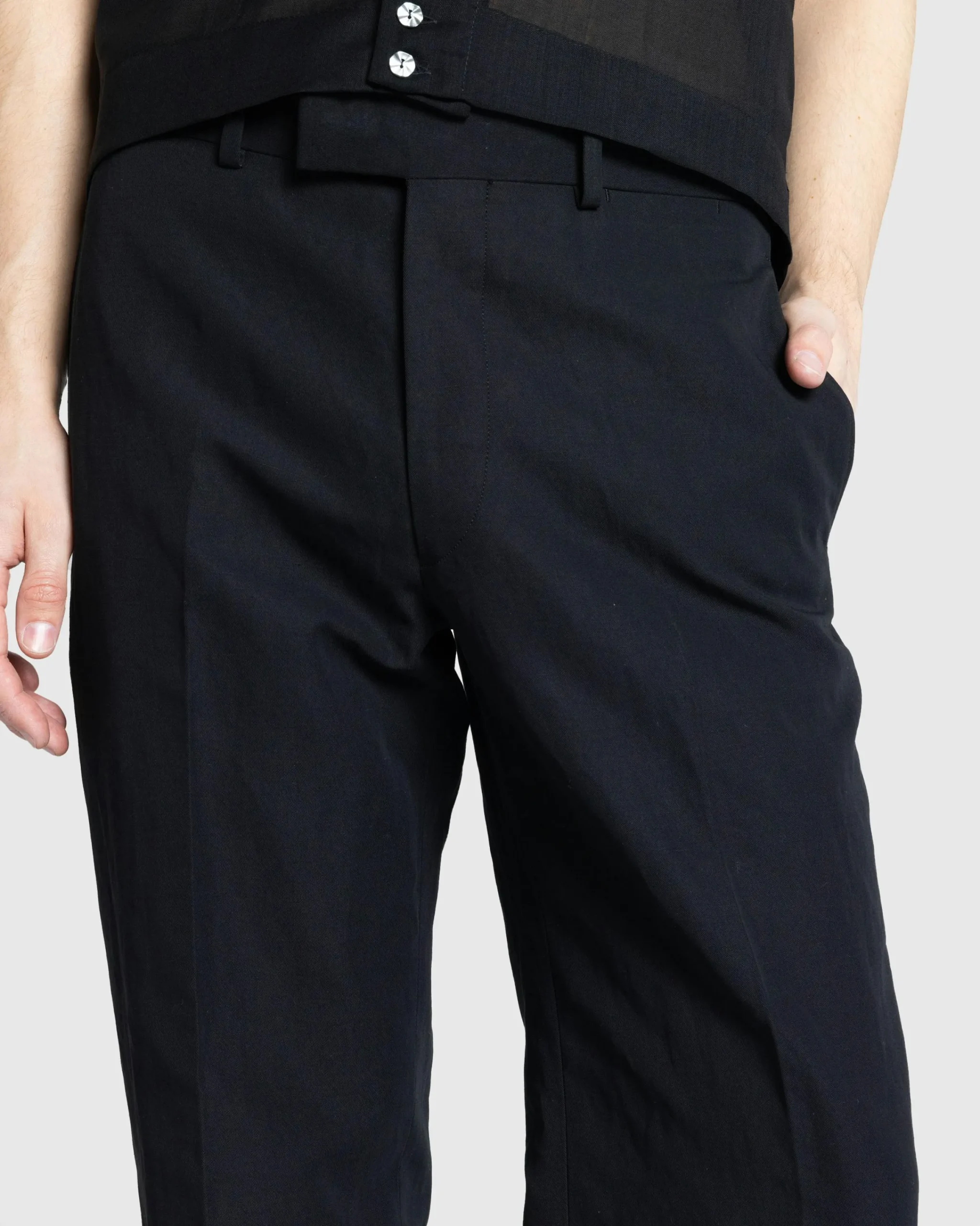 Auralee Hard Twist Finx Linen Chino Slacks- Pants