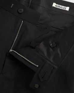 Auralee Hard Twist Finx Linen Chino Slacks- Pants