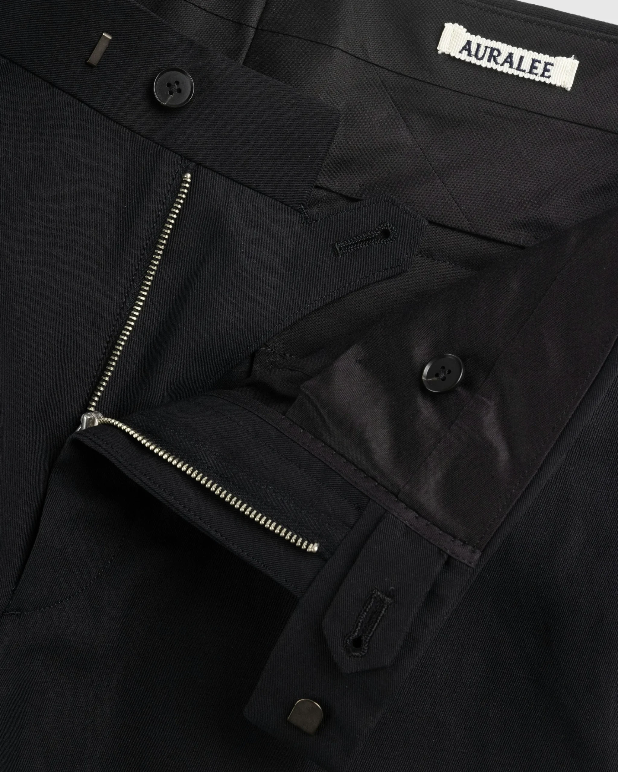 Auralee Hard Twist Finx Linen Chino Slacks- Pants