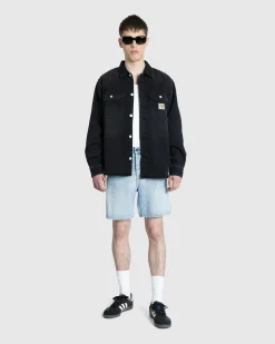 Carhartt WIP Harvey Shirt Jacket Black/Dark Used Wash- Shirts