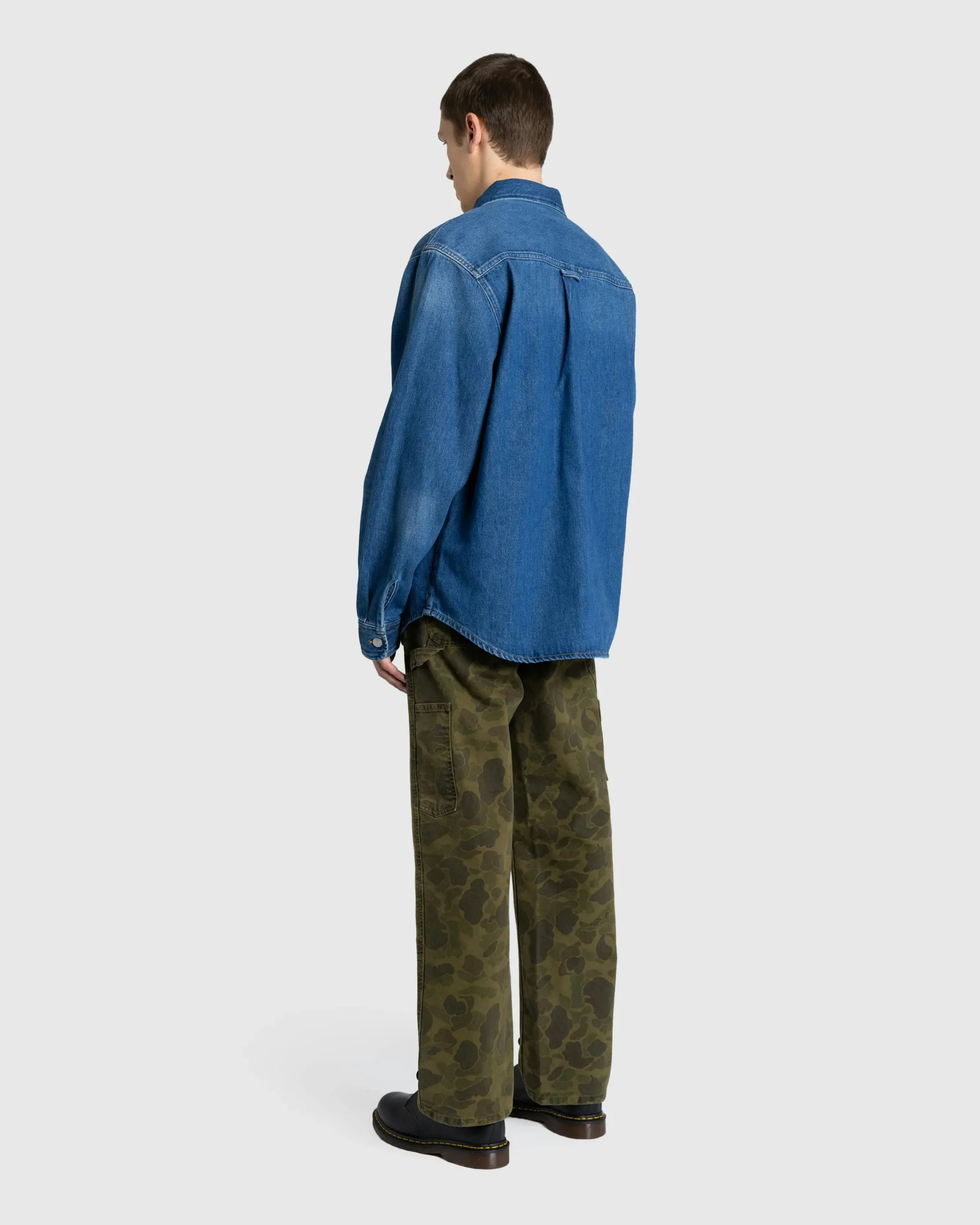 Carhartt WIP Harvey Shirt Jacket Blue/Dark Used Wash- Shirts