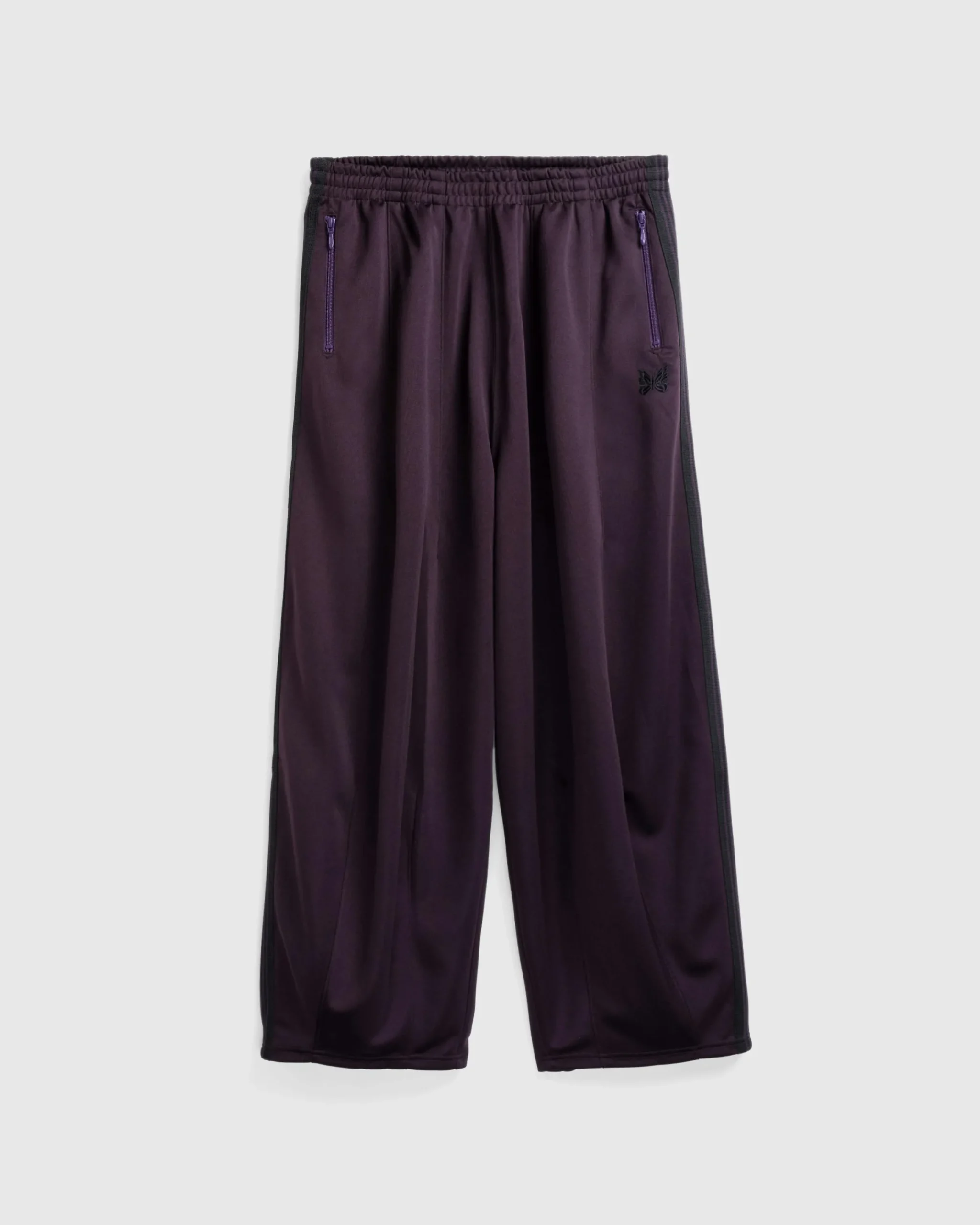 Needles H.D. Track Pant Poly Smooth Dark Purple- Pants