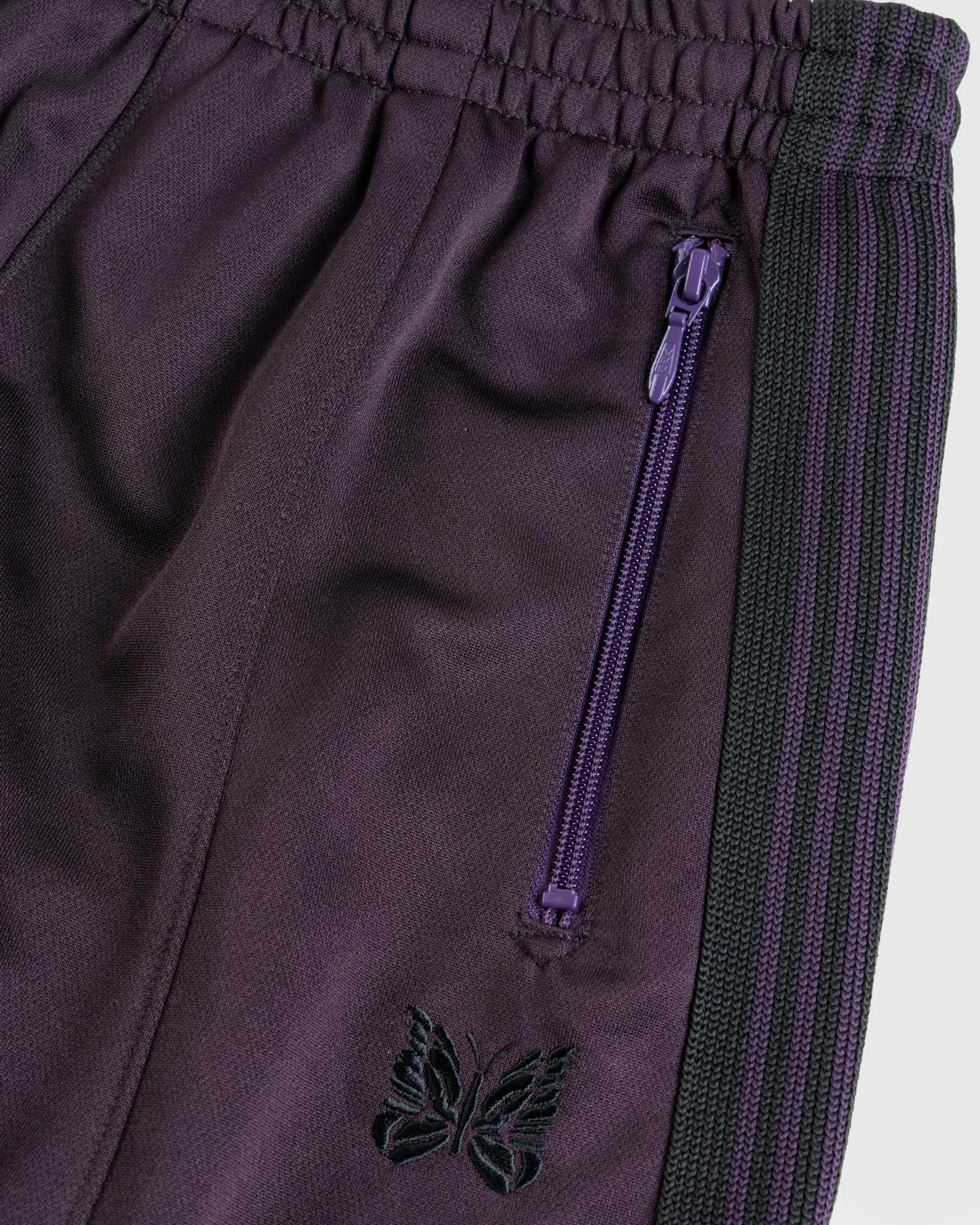 Needles H.D. Track Pant Poly Smooth Dark Purple- Pants