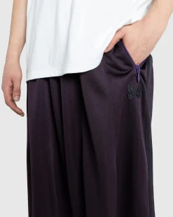 Needles H.D. Track Pant Poly Smooth Dark Purple- Pants