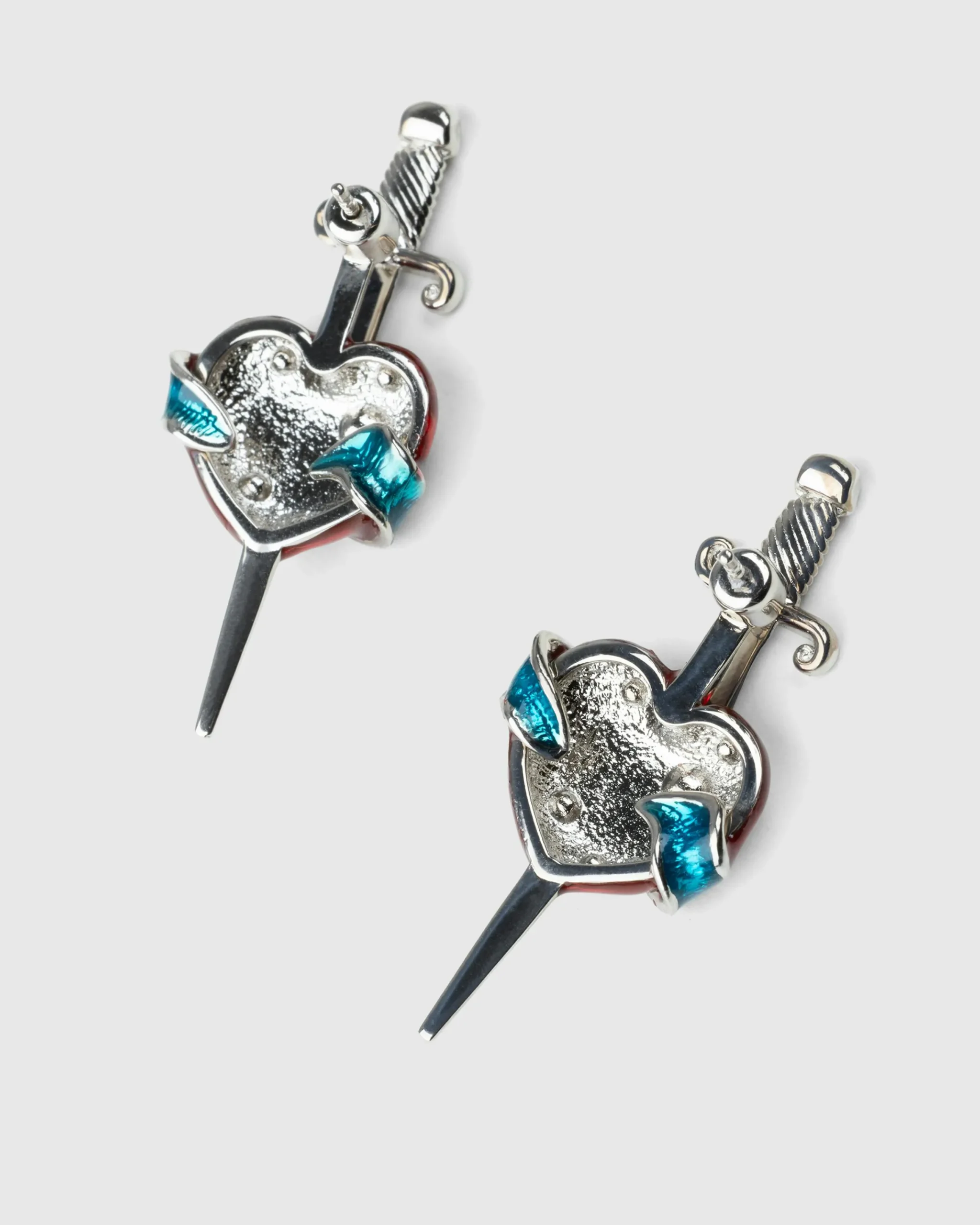 Jean Paul Gaultier Heart and Sword Earrings- Jewelry