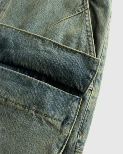 Entire Studios Heavy Denim Cargo Surface Wave- Pants