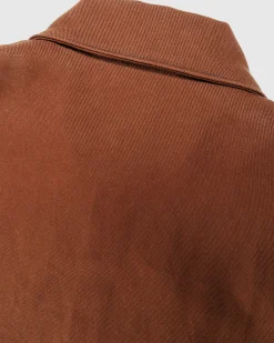 Carrer Heavy Twill Overshirt Antique Brown- Shirts