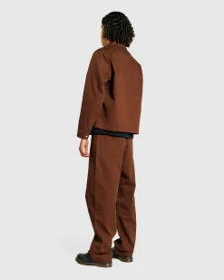 Carrer Heavy Twill Overshirt Antique Brown- Shirts