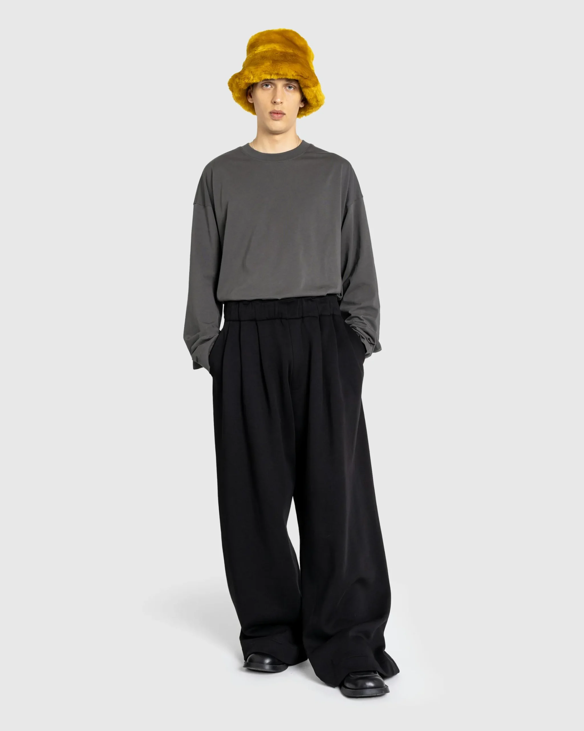 Dries van Noten Hegland Long-Sleeve T-Shirt Dark Grey- Tops
