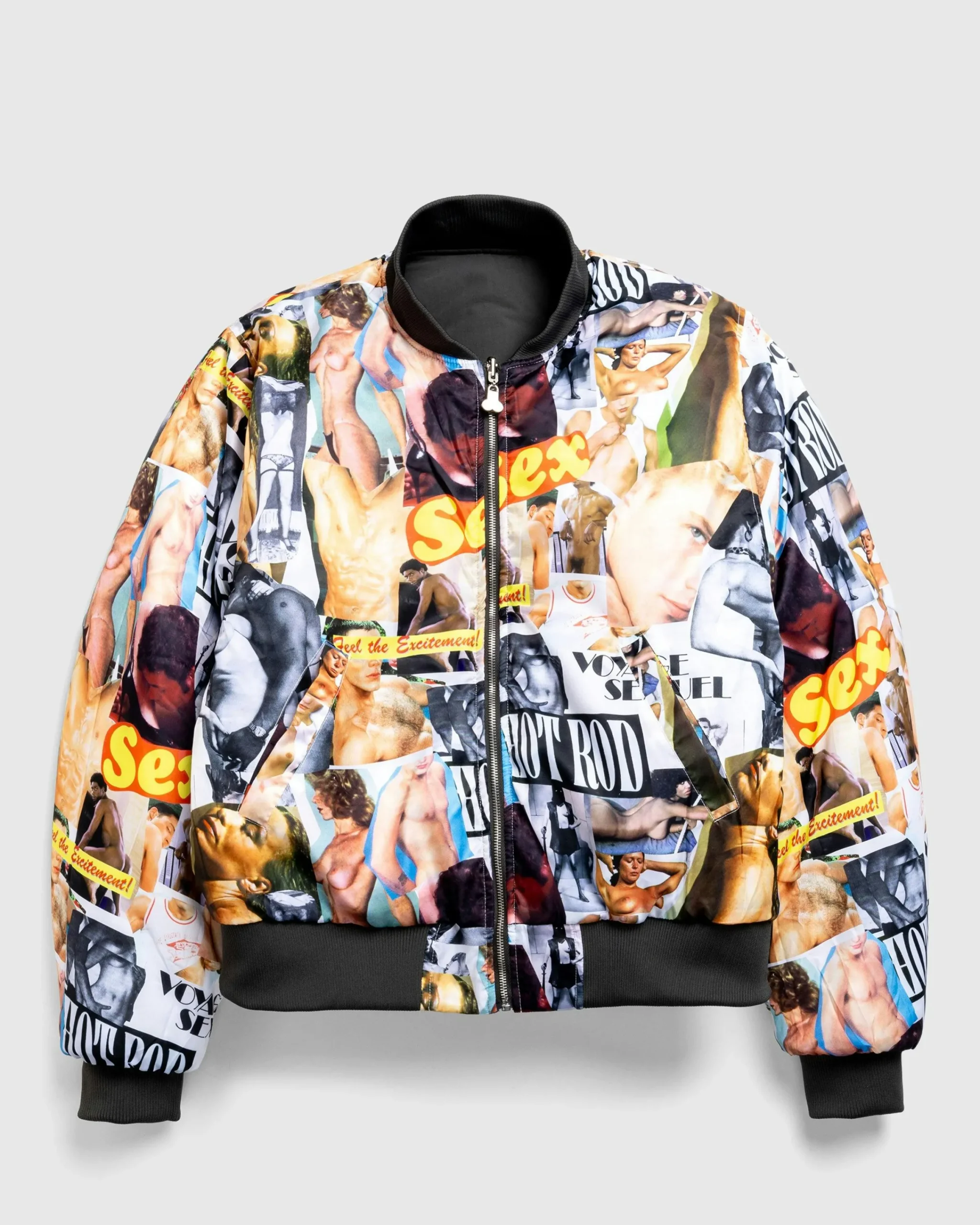 Carne Bollente Hidden Pleasures Bomber Jacket Gray- Outerwear