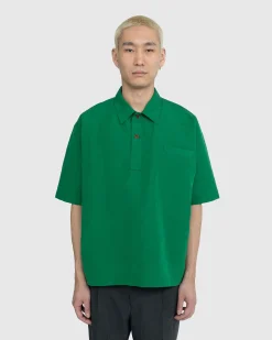 Auralee High Density Finx Linen Weather Shirt- Tops