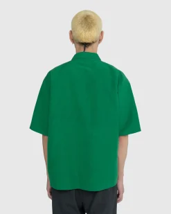 Auralee High Density Finx Linen Weather Shirt- Tops