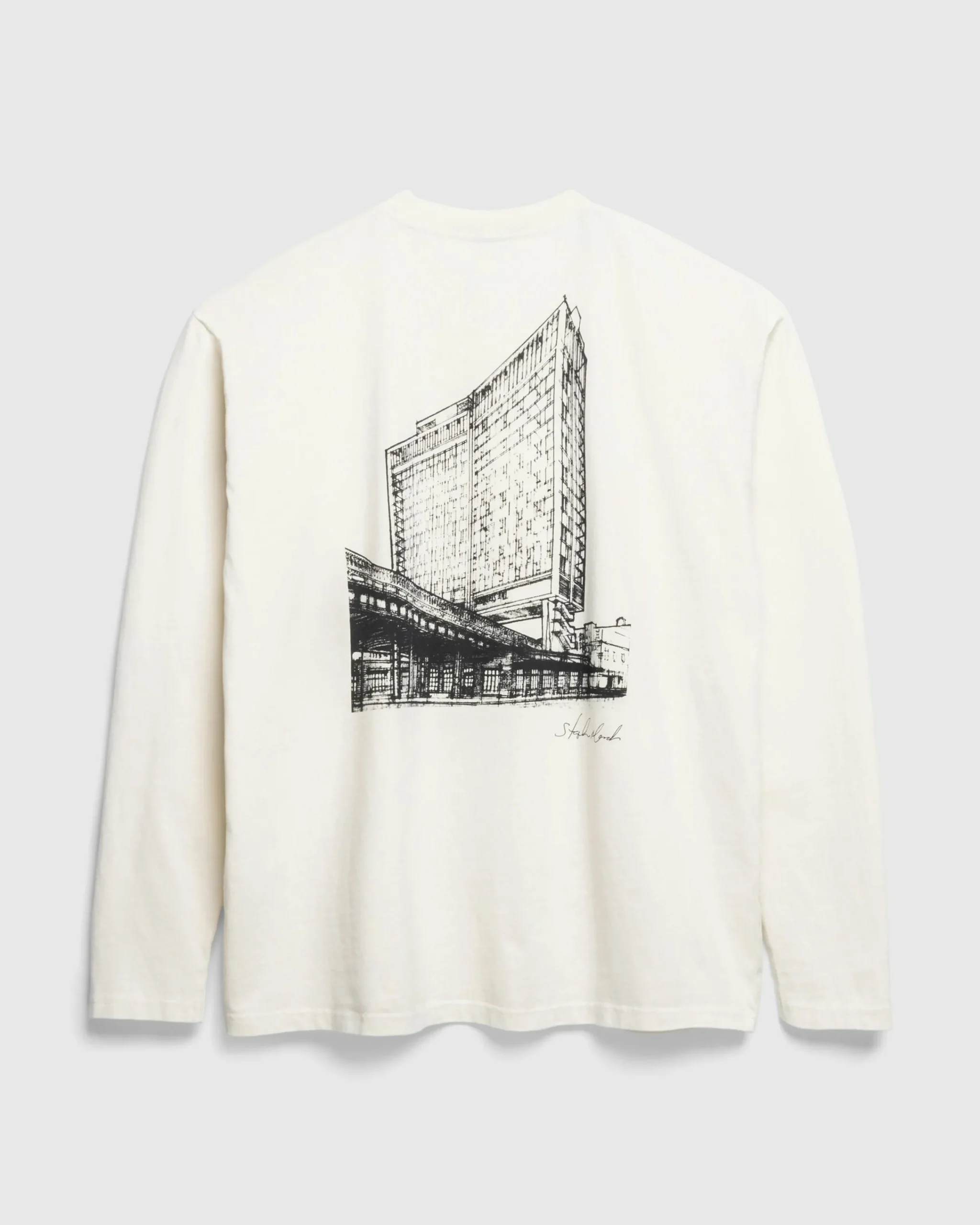 The Standard High Line Long-Sleeve Off-White- Tops