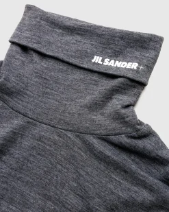 Jil Sander High-Neck Shirt Dark Grey- Knitwear