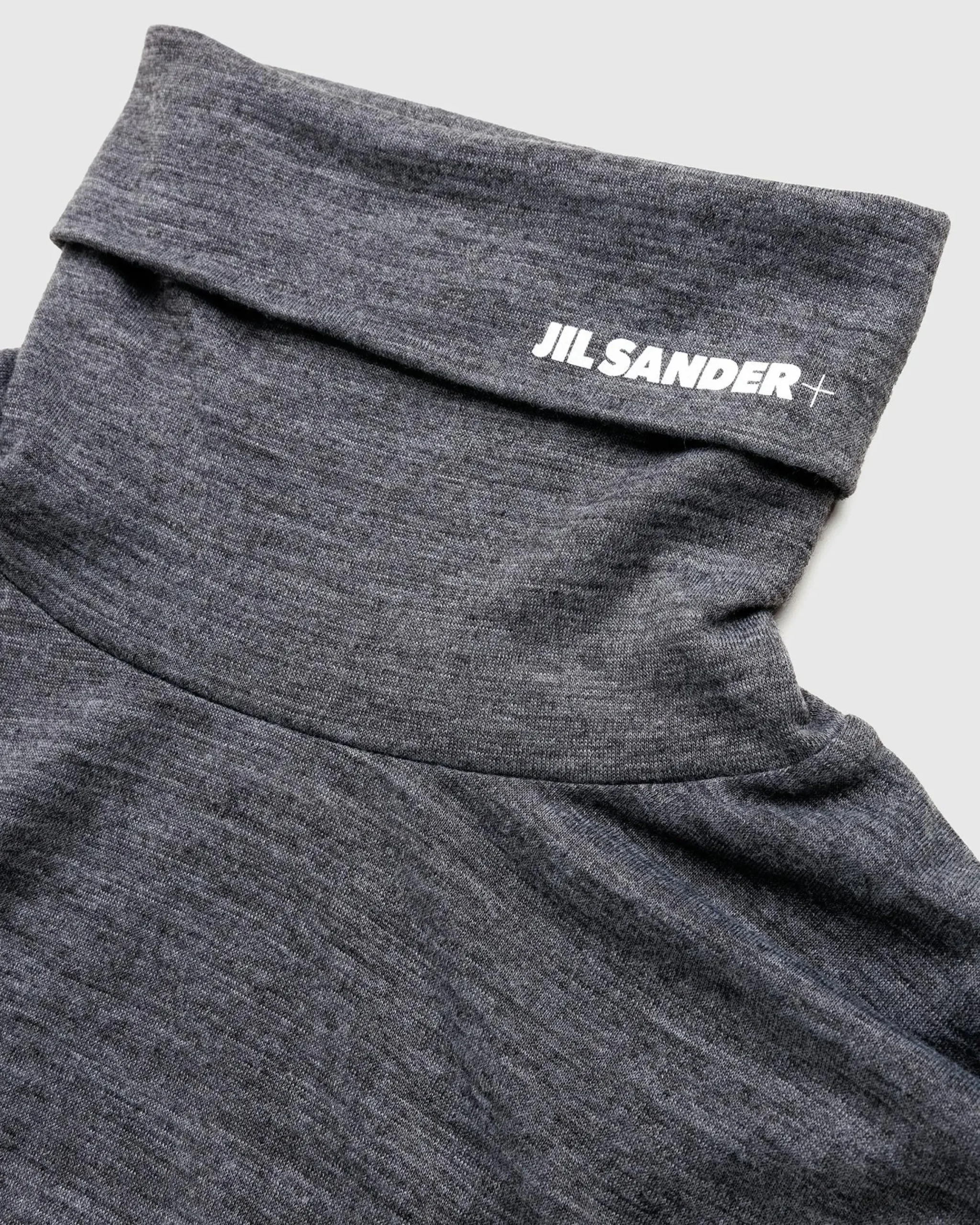Jil Sander High-Neck Shirt Dark Grey- Knitwear