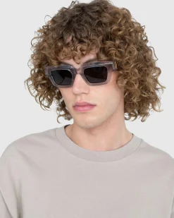 Bottega Veneta Hinge Acetate Square Sunglasses- Sunglasses