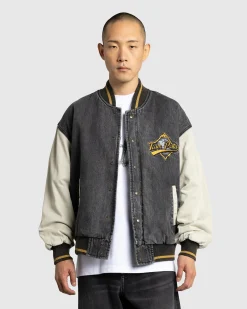 Patta Homerun Denim Varsity Jacket- Outerwear