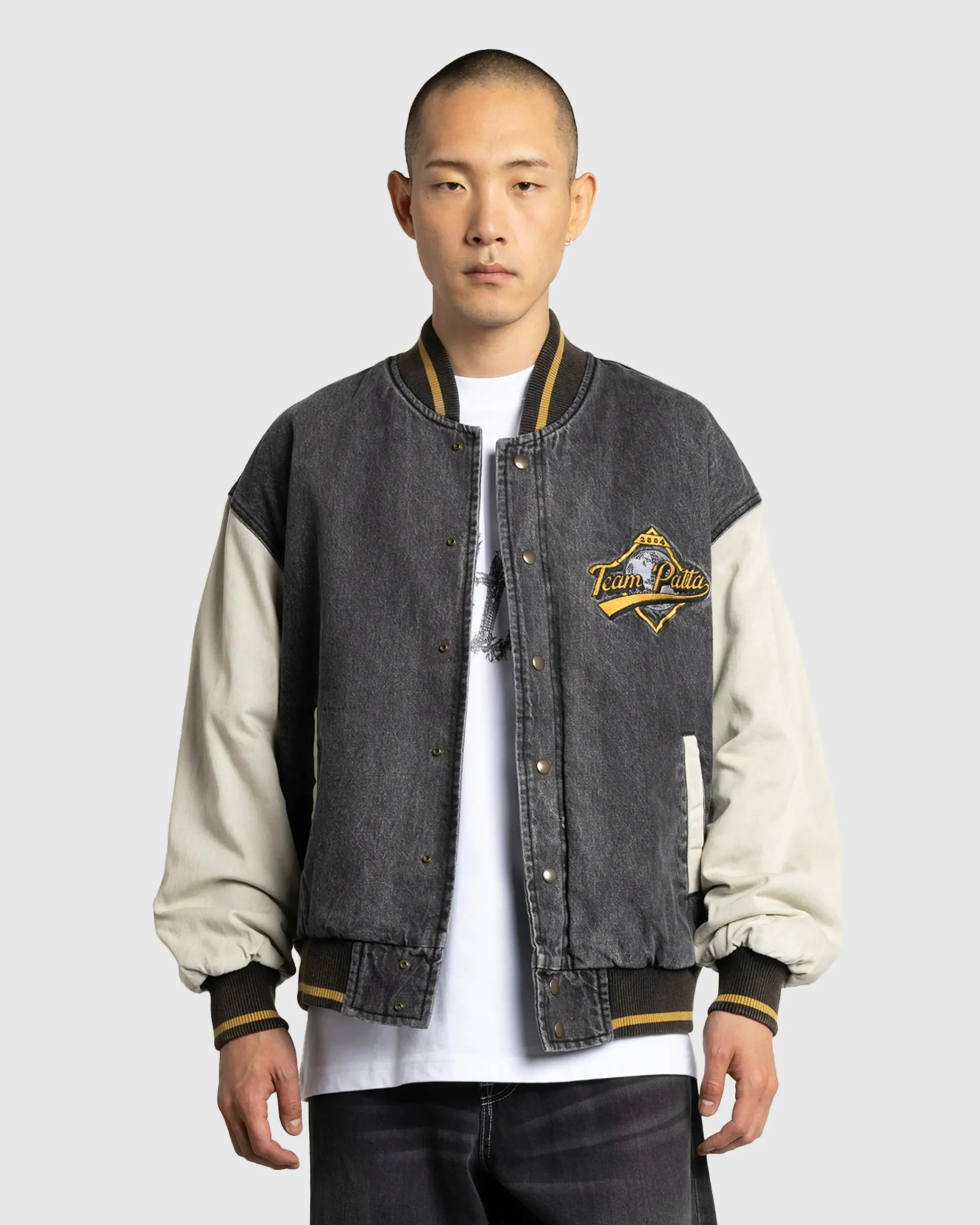 Patta Homerun Denim Varsity Jacket- Outerwear